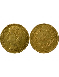 Napoléon Ier, Empereur de France, Roi d'Italie 40 Francs Or AN XI A Paris 2