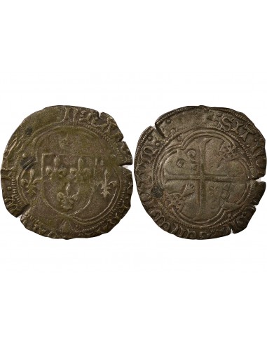 Charles VIII 1 blanc Billon 1491-1498 T Nantes