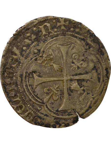 Charles VIII 1 blanc Billon 1491-1498 T Nantes