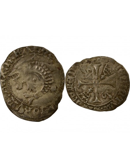 Charles VIII 1 liard Billon 1491-1498 9 Rennes