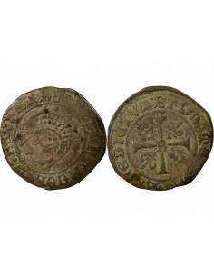 BRETAGNE, CHARLES VIII - LIARD 1492 / 1498 R RENNES 2