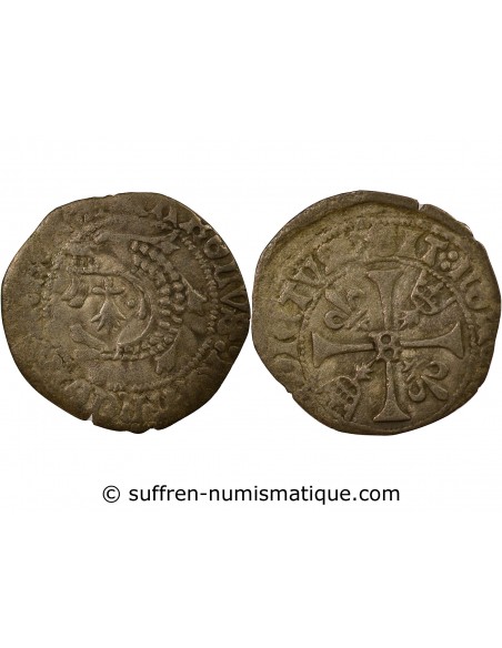 BRETAGNE, CHARLES VIII - LIARD 1492 / 1498 R RENNES