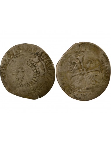 Charles VIII 1 liard Billon 1491-1498 9 Rennes