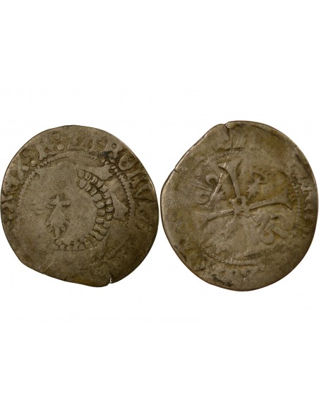Charles VIII 1 liard Billon 1491-1498 9 Rennes