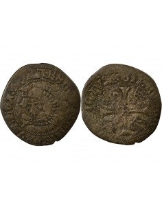 Charles VIII 1 liard Billon 1491-1498 9 Rennes 2