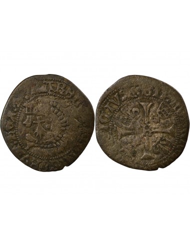 Charles VIII 1 liard Billon 1491-1498 9 Rennes
