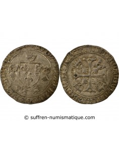 BRETAGNE, LOUIS XII - DOUZAIN AU PORC-EPIC 1507 / 1514 R RENNES