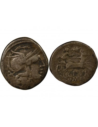République Romaine 1 denier Argent 169-158 AV JC R Rome