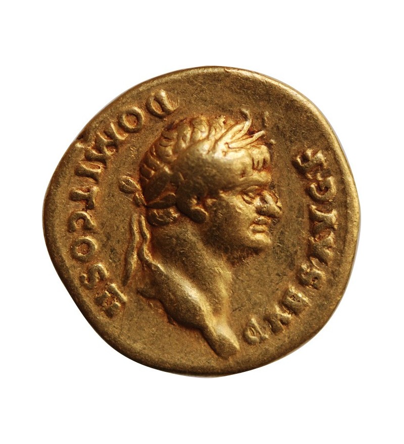 DOMITIEN, CAESAR - AUREUS OR 73 AV JC﻿