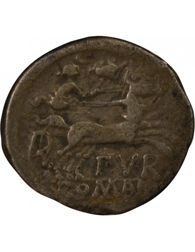 République Romaine 1 denier Argent 169-158 AV JC R Rome