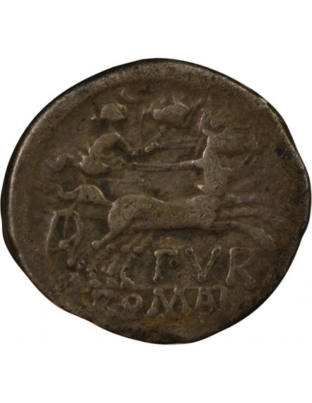 République Romaine 1 denier Argent 169-158 AV JC R Rome