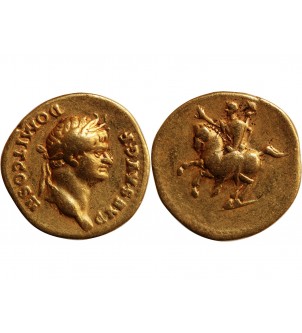 DOMITIEN, CAESAR - AUREUS OR 73 AV JC﻿ 2
