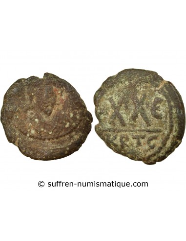 Empire Byzantin Phocas 01-févr follis Cuivre 606-607 Carthage