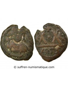 Empire Byzantin Héraclius 01-févr follis Cuivre 610-641 Carthage