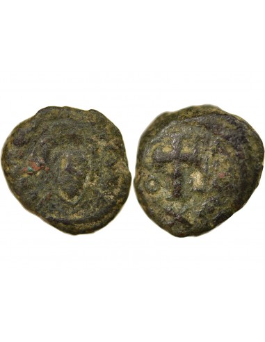 Empire Byzantin Phocas Decanummium Cuivre 602-603 Carthage