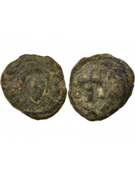 Empire Byzantin Phocas Decanummium Cuivre 602-603 Carthage