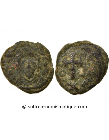 Empire Byzantin Phocas 1 decanummium Cuivre 602-603 Carthage