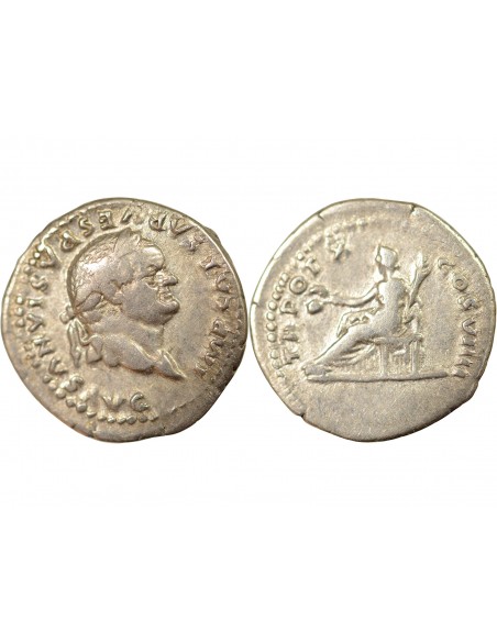 VESPASIEN - DENIER ARGENT - Cérès, 79 ROME