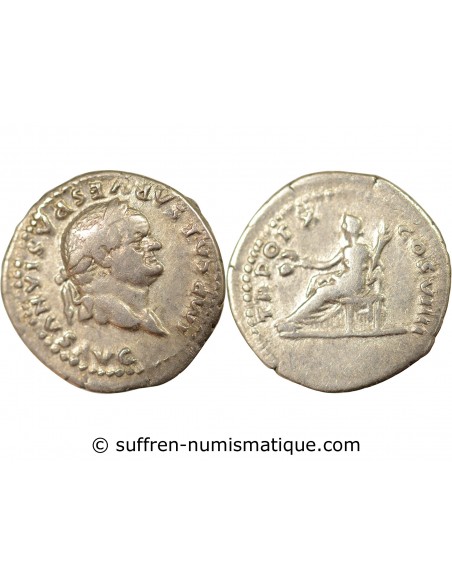 VESPASIEN - DENIER ARGENT - Cérès, 79 ROME