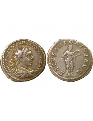 ELAGABAL - ANTONINIEN ARGENT - Salus, 218 / 222 ROME