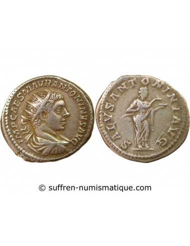 ELAGABAL - ANTONINIEN ARGENT - Salus, 218 / 222 ROME