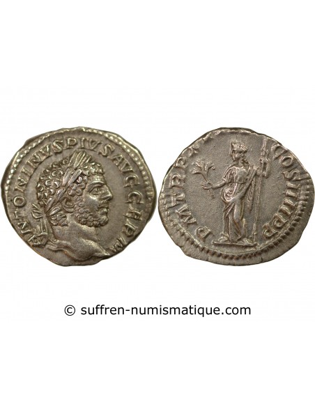 Rome Empire Caracalla 1 denier Argent 215 R Rome