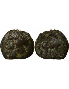 Grèce (Zeugitane) 1 unite Bronze 215-201 Av JC Carthage 2