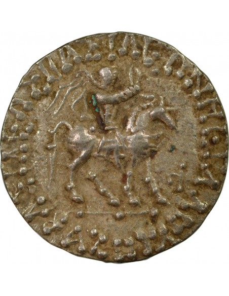 Royaume Indo-Scythe Azès II 1 tetradrachme Billon 35 AV JC-5 Taxila