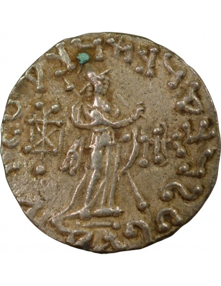 Royaume Indo-Scythe Azès II 1 tetradrachme Billon 35 AV JC-5 Taxila