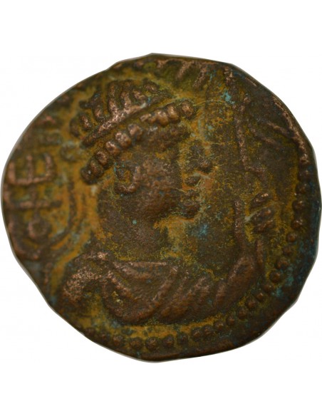 Empire Kouchan Vima Takto 1 tetradrachme Cuivre 55-100