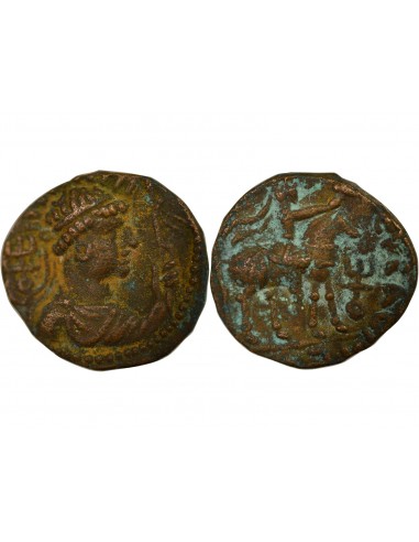 Empire Kouchan Vima Takto 1 tetradrachme Cuivre 55-100