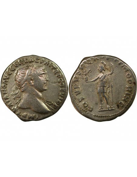 Rome Empire Trajan 1 denier Argent 111 R Rome