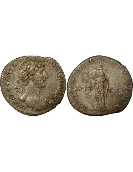 Rome Empire Hadrien Denier Argent 118 R Rome