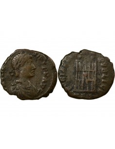 Rome Empire Théodose Ier 1 nummus Cuivre 383-388 Thessalonique 2