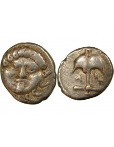 Grèce (Thrace) 1 drachme Argent 400-350 AV JC Apollonie du Pont 2