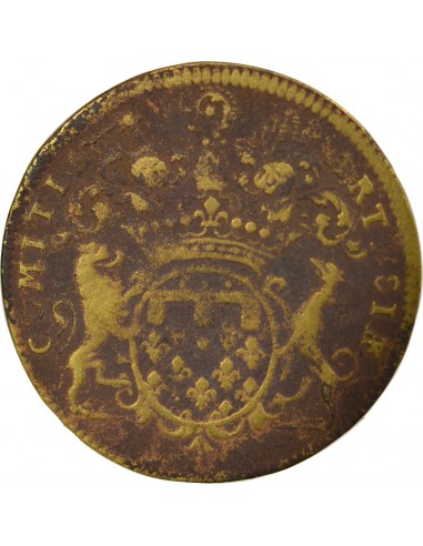 Louis XIV 1 jeton Laiton 1705