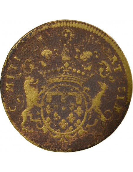 Louis XIV 1 jeton Laiton 1705
