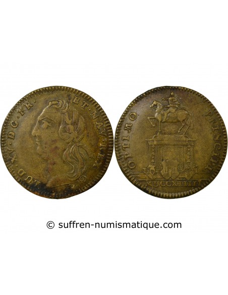 Louis XV 1 jeton Laiton Nuremberg