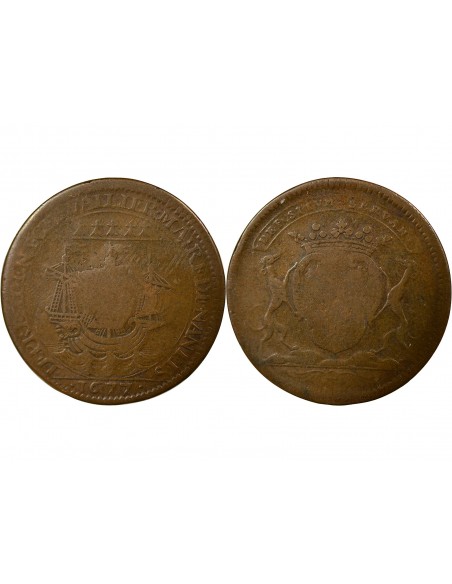 Charles-César Chevalier 1 jeton Cuivre 1677 T Nantes