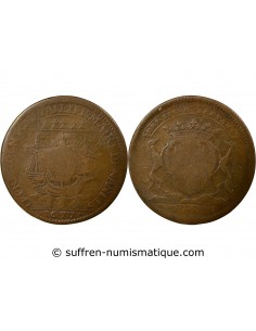 Charles-César Chevalier 1 jeton Cuivre 1677 T Nantes