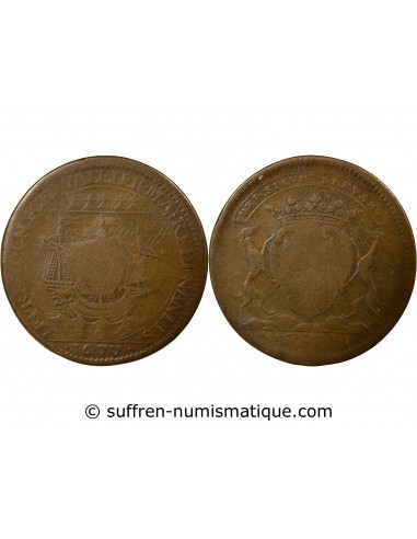 Charles-César Chevalier 1 jeton Cuivre 1677 T Nantes