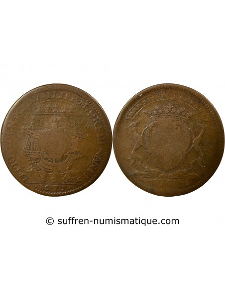 Charles-César Chevalier 1 jeton Cuivre 1677 T Nantes