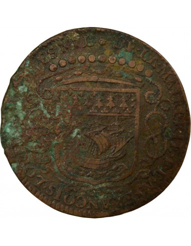 François Lorido 1 jeton Cuivre 1667 T Nantes