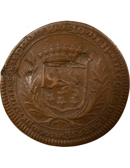 Louis Charette 1 jeton Cuivre 1675 T Nantes