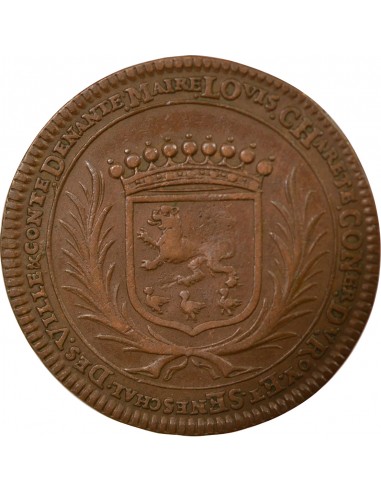 Louis Charette 1 jeton Cuivre 1675 T Nantes