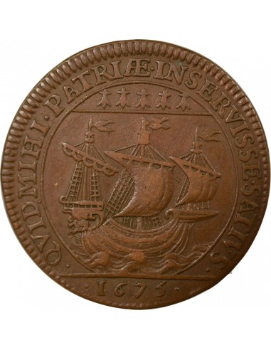 Louis Charette 1 jeton Cuivre 1675 T Nantes