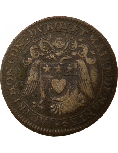 Jacques Fremon 1 jeton Cuivre 1680 T Nantes