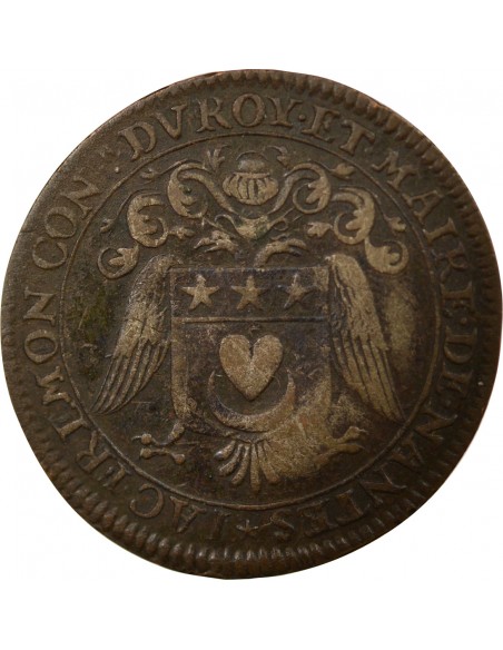 Jacques Fremon 1 jeton Cuivre 1680 T Nantes
