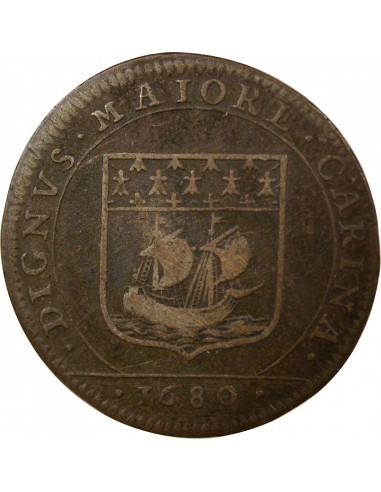 Jacques Fremon 1 jeton Cuivre 1680 T Nantes