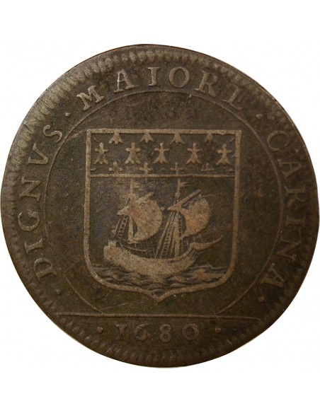 Jacques Fremon 1 jeton Cuivre 1680 T Nantes